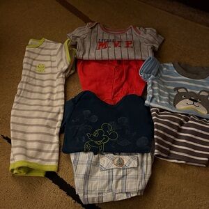 Disney Navy and Lime Baby Shirt